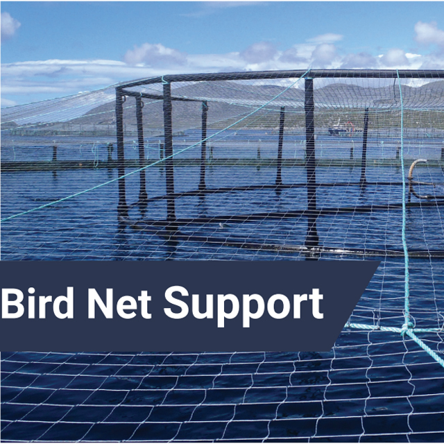 Heavy Duty Fish Cage Bird Net Support Wheels For Salmon Fish Farming /  Waysail