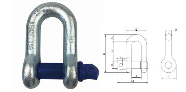 G210 screw pin shackle