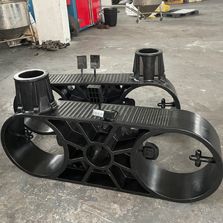 500mm Double Holes Injection HDPE Bracket For Tuna Farm Cage