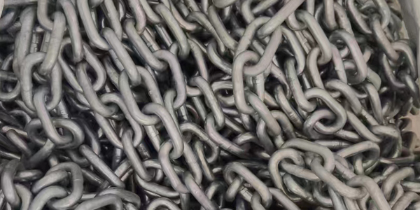 galvanized open link anchor chain