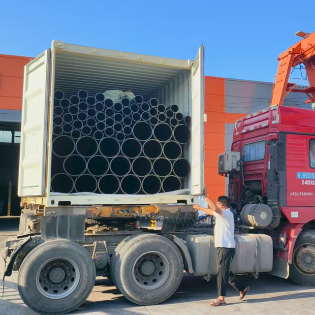 cage floating pipe delivery