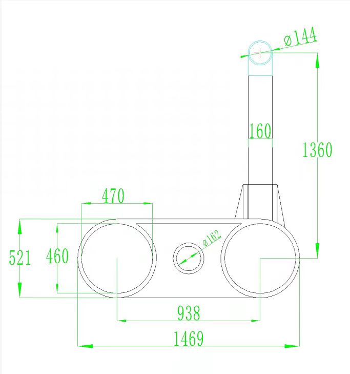 450mm 2 Holes Bracket