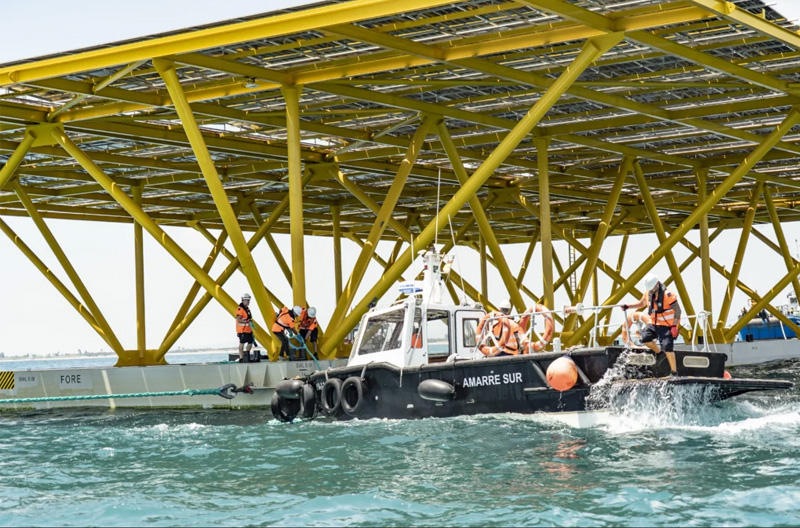 sea floating PV mooring